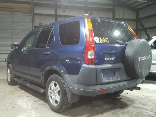 JHLRD78823C026085 - 2003 HONDA CR-V EX BLUE photo 3