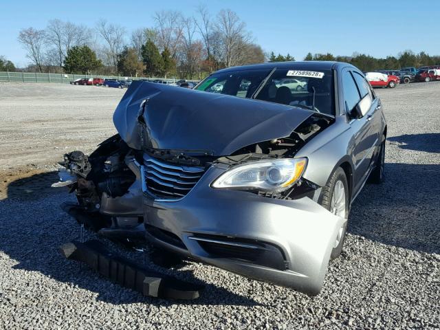 1C3CCBBG1DN659390 - 2013 CHRYSLER 200 TOURIN GRAY photo 2