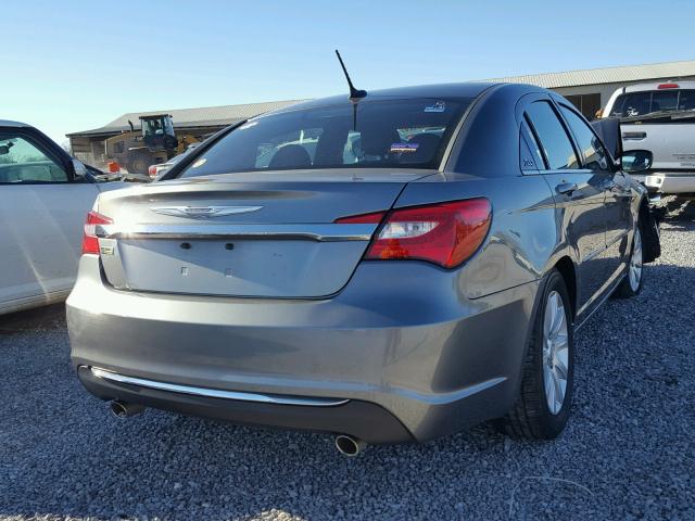 1C3CCBBG1DN659390 - 2013 CHRYSLER 200 TOURIN GRAY photo 4