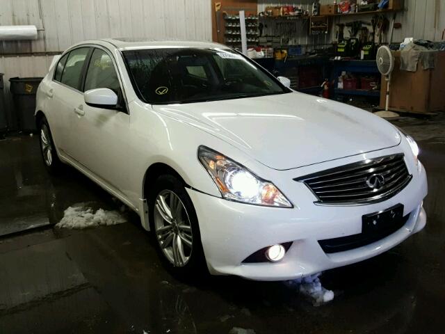 JN1CV6ARXDM356102 - 2013 INFINITI G37 WHITE photo 1