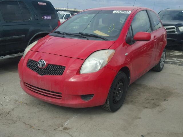 JTDJT923785160270 - 2008 TOYOTA YARIS RED photo 2