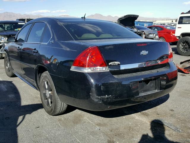 2G1WT57KX91227809 - 2009 CHEVROLET IMPALA 1LT BLACK photo 3