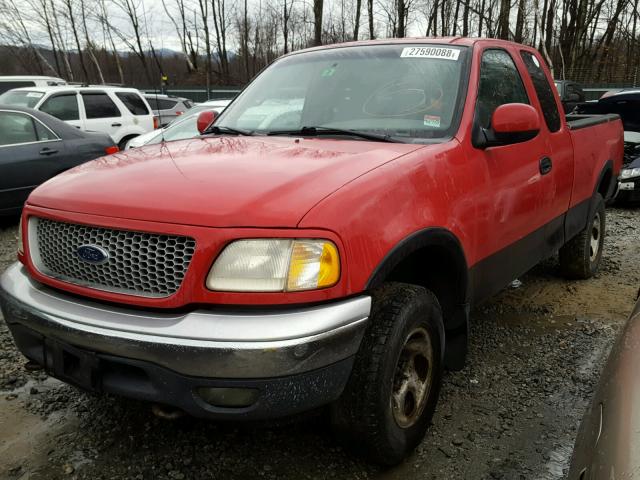 1FTRX18W7XNC22789 - 1999 FORD F150 RED photo 2