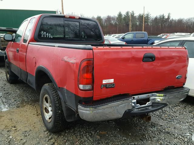 1FTRX18W7XNC22789 - 1999 FORD F150 RED photo 3