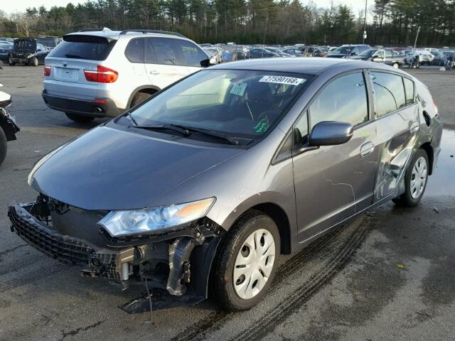 JHMZE2H51CS006532 - 2012 HONDA INSIGHT LX GRAY photo 2