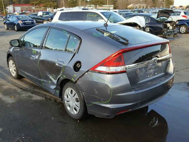 JHMZE2H51CS006532 - 2012 HONDA INSIGHT LX GRAY photo 3