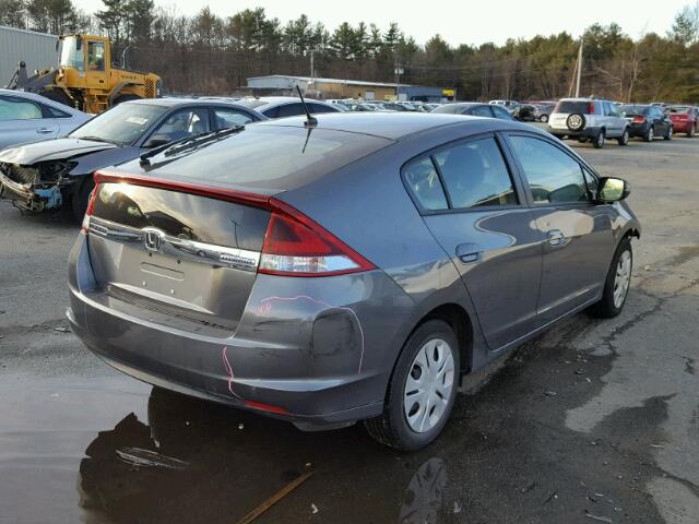 JHMZE2H51CS006532 - 2012 HONDA INSIGHT LX GRAY photo 4