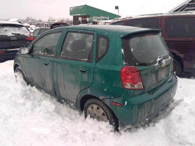 KL1TJ62624B166763 - 2004 CHEVROLET AVEO LS GREEN photo 3