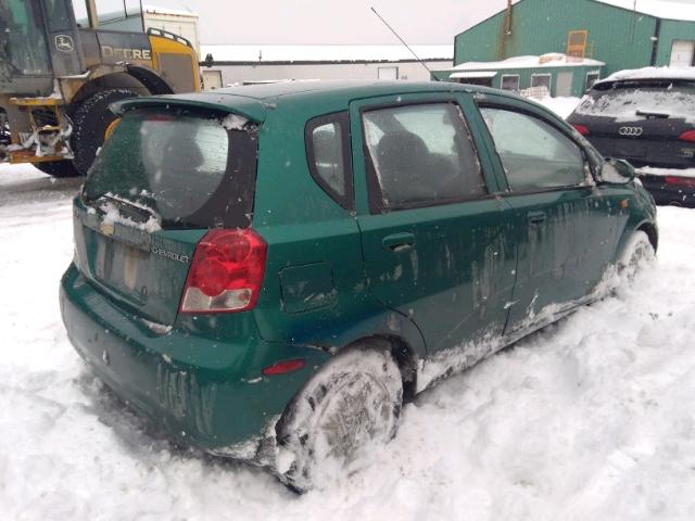 KL1TJ62624B166763 - 2004 CHEVROLET AVEO LS GREEN photo 4