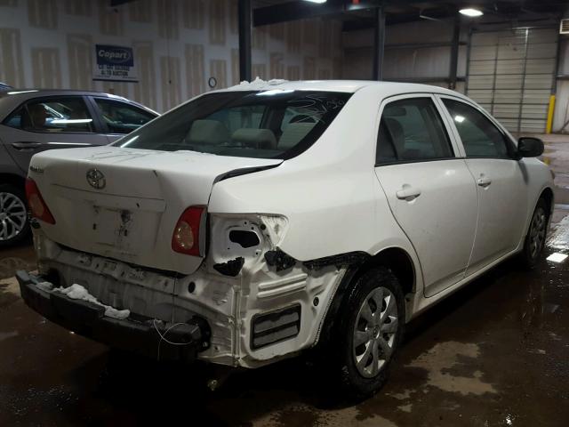 2T1BU40E89C149369 - 2009 TOYOTA COROLLA BA WHITE photo 4