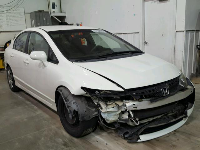 19XFA16589E035471 - 2009 HONDA CIVIC LX WHITE photo 1