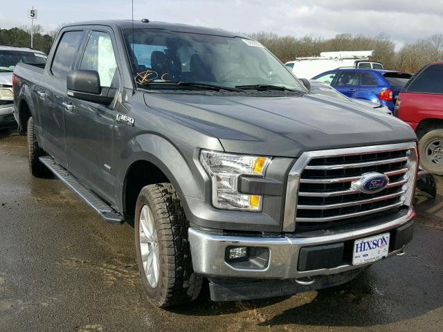 1FTEW1EG5HKD66276 - 2017 FORD F150 SUPER GRAY photo 1