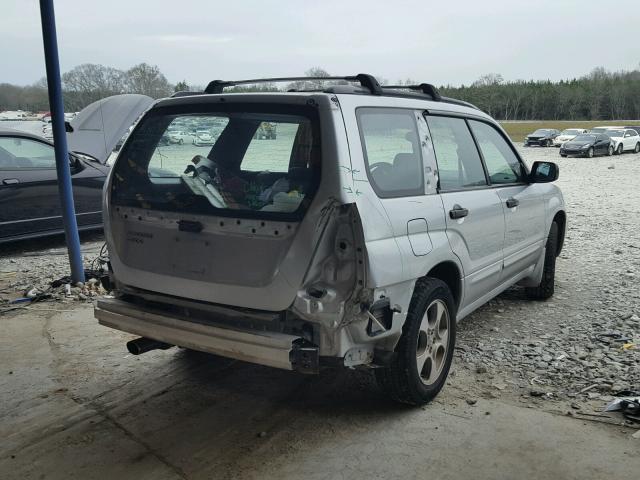 JF1SG65683H749872 - 2003 SUBARU FORESTER 2 SILVER photo 4