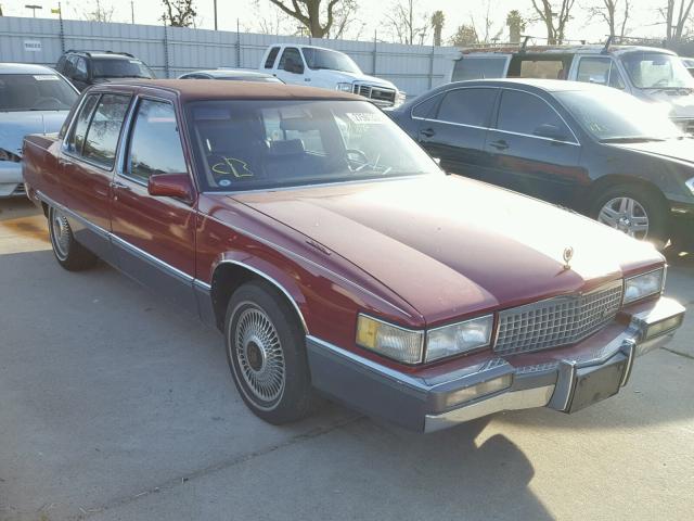 1G6CB5150K4355165 - 1989 CADILLAC FLEETWOOD BURGUNDY photo 1