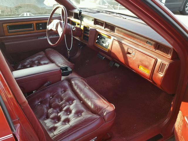 1G6CB5150K4355165 - 1989 CADILLAC FLEETWOOD BURGUNDY photo 5