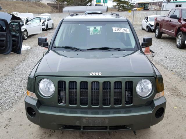 1J4FF28B69D227865 - 2009 JEEP PATRIOT SP GREEN photo 9