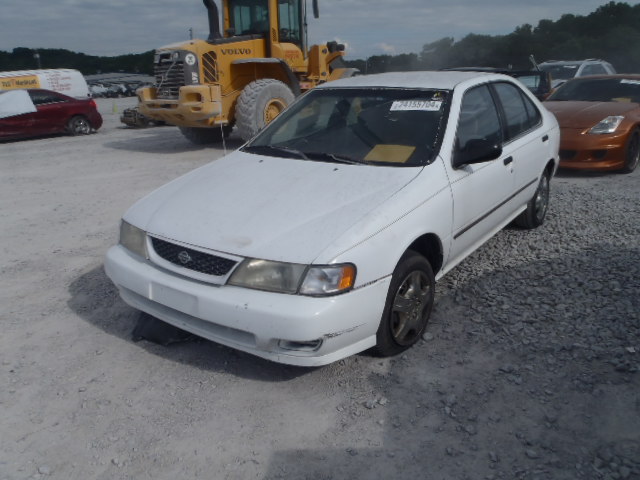 1N4AB41D9WC711071 - 1998 NISSAN SENTRA E WHITE photo 2