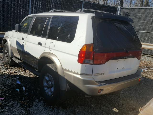 JA4MT41P0VP011276 - 1997 MITSUBISHI MONTERO SP WHITE photo 3