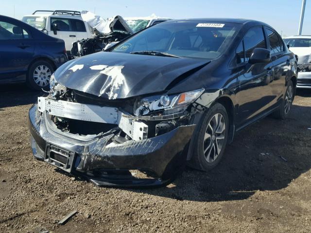 2HGFB2F85DH517472 - 2013 HONDA CIVIC EX შავი ფოტო 2