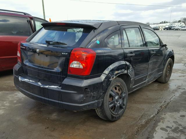 1B3HB48B07D563368 - 2007 DODGE CALIBER SX BLACK photo 4