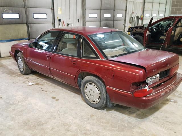 2G4WB52M1S1495913 - 1995 BUICK REGAL CUST MAROON photo 3