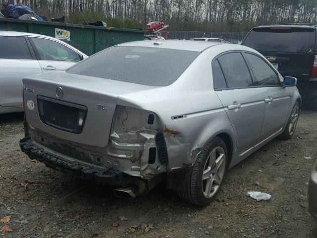 19UUA66296A005101 - 2006 ACURA 3.2TL SILVER photo 4