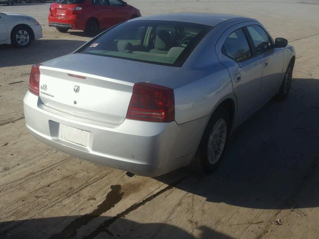 2B3KA43R47H695730 - 2007 DODGE CHARGER SE SILVER photo 4