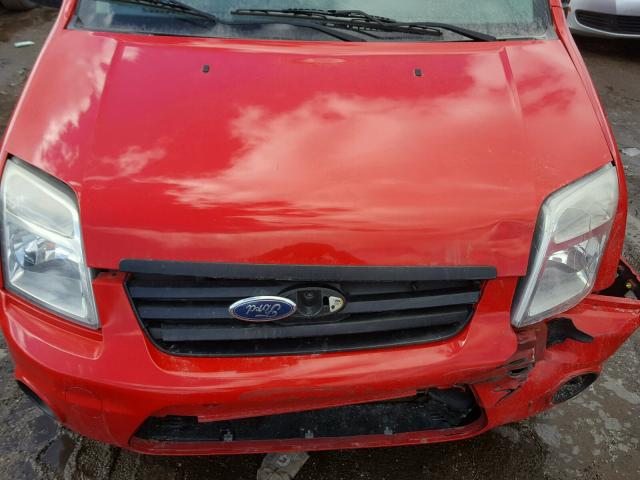 NM0LS7DN6AT036763 - 2010 FORD TRANSIT CO RED photo 7