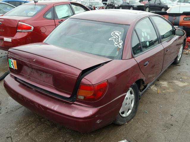 1G8ZH52832Z121646 - 2002 SATURN SL1 MAROON photo 4