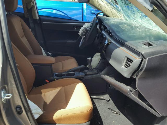 2T1BPRHE5FC363885 - 2015 TOYOTA COROLLA EC 灰色 照片 5