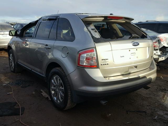 2FMDK48C28BA54360 - 2008 FORD EDGE SEL GRAY photo 3