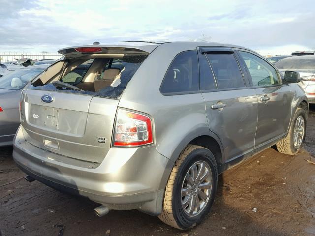 2FMDK48C28BA54360 - 2008 FORD EDGE SEL GRAY photo 4