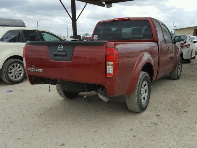 1N6BD0CT3EN720516 - 2014 NISSAN FRONTIER S RED photo 4