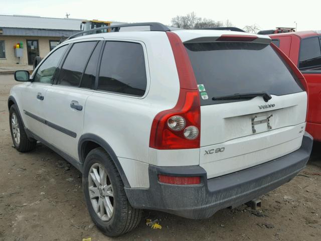 YV1CZ911951142308 - 2005 VOLVO XC90 T6 WHITE photo 3