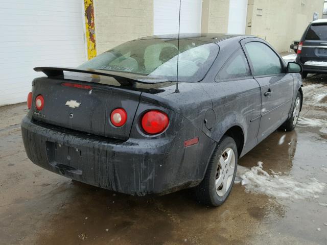 1G1AK15F277228285 - 2007 CHEVROLET COBALT LS BLACK photo 4