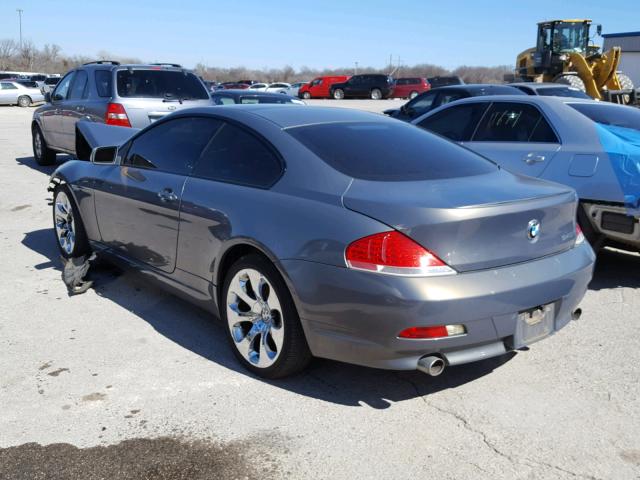 WBAEH73454B189421 - 2004 BMW 645 CI AUT GRAY photo 3