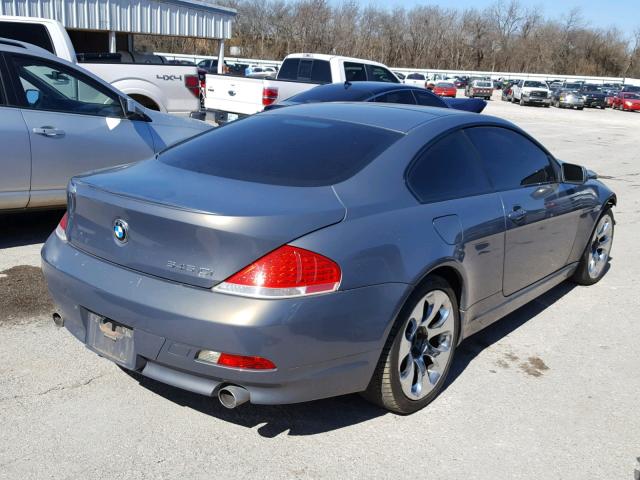 WBAEH73454B189421 - 2004 BMW 645 CI AUT GRAY photo 4