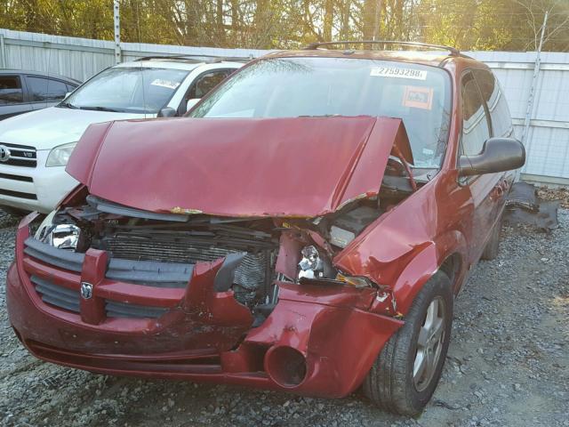 2D4GP44L56R920746 - 2006 DODGE GRAND CARA RED photo 2