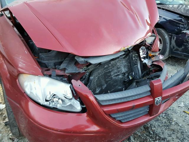 2D4GP44L56R920746 - 2006 DODGE GRAND CARA RED photo 9