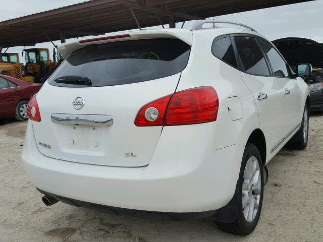 JN8AS5MT6BW159450 - 2011 NISSAN ROGUE S WHITE photo 4