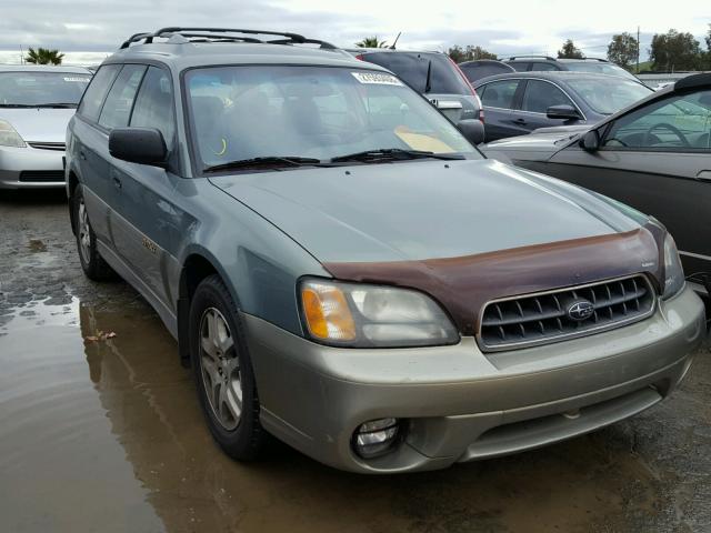 4S3BH675737610835 - 2003 SUBARU LEGACY OUT GREEN photo 1