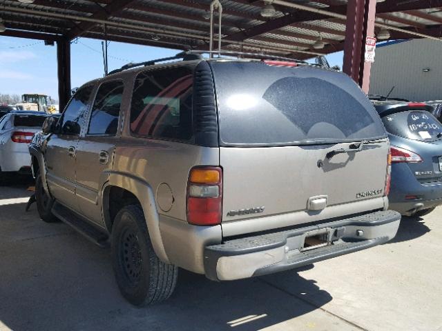 1GNEC13Z62R234372 - 2002 CHEVROLET TAHOE C150 TAN photo 3