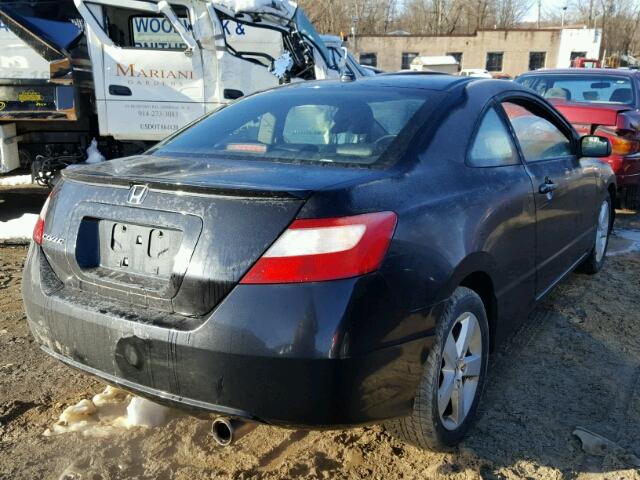 2HGFG12948H575928 - 2008 HONDA CIVIC EXL 黑色 照片 4