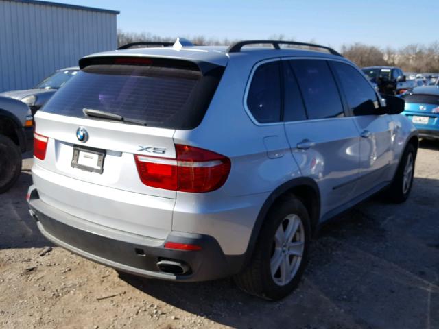 4USFE83577LY63933 - 2007 BMW X5 4.8I SILVER photo 4