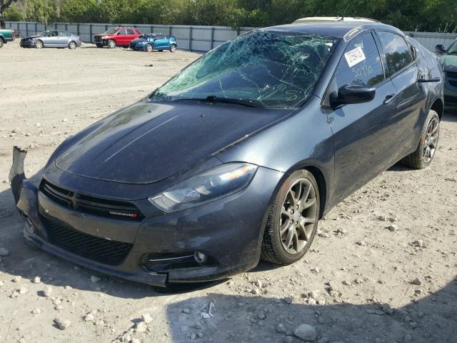 1C3CDFBAXDD312680 - 2013 DODGE DART SXT GRAY photo 2