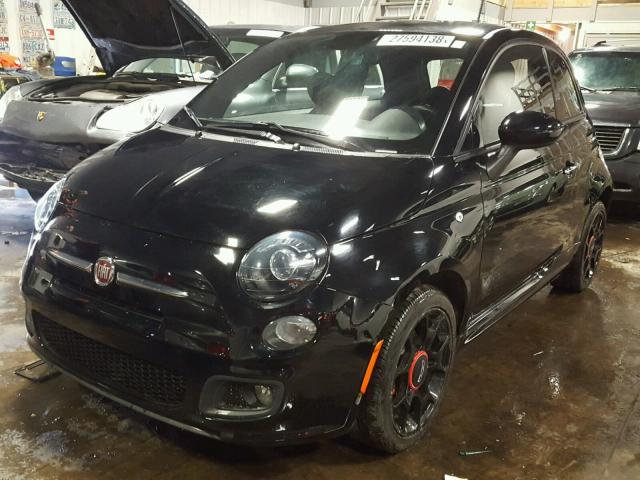 3C3CFFBR0FT648139 - 2015 FIAT 500 SPORT BLACK photo 2