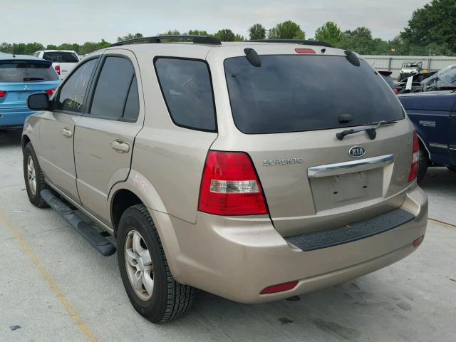 KNDJD735785807526 - 2008 KIA SORENTO EX GOLD photo 3