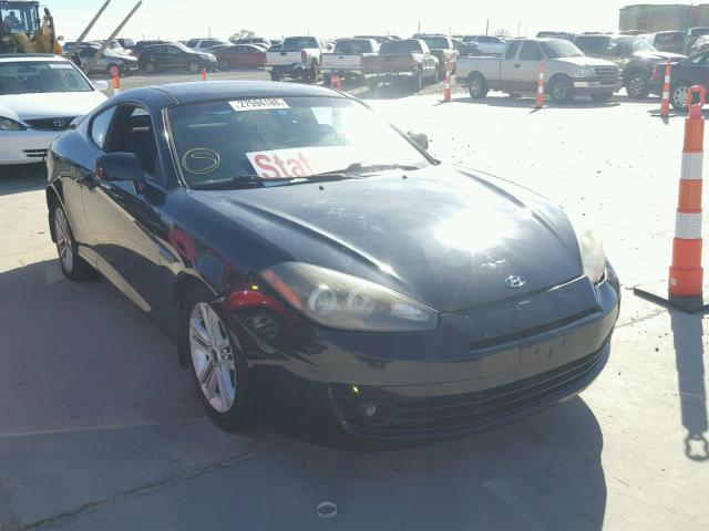 KMHHM66D48U295625 - 2008 HYUNDAI TIBURON GS BLACK photo 1