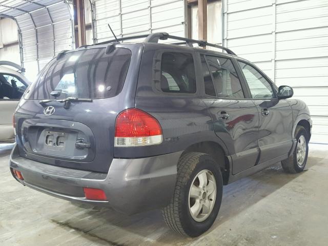 KM8SC13D96U046959 - 2006 HYUNDAI SANTA FE G BLUE photo 4