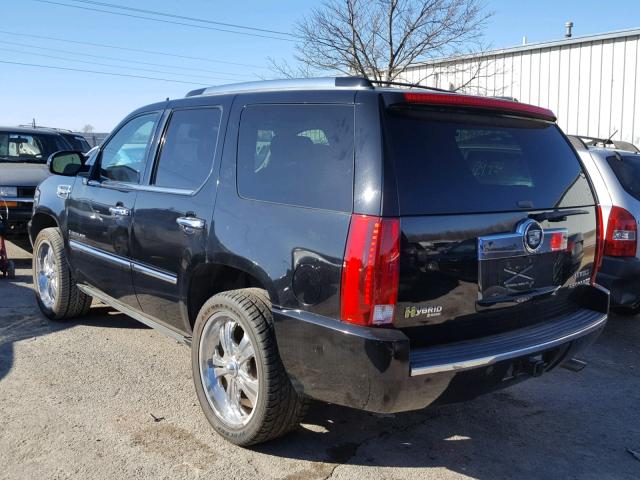 1GYFC43559R158790 - 2009 CADILLAC ESCALADE H BLACK photo 3